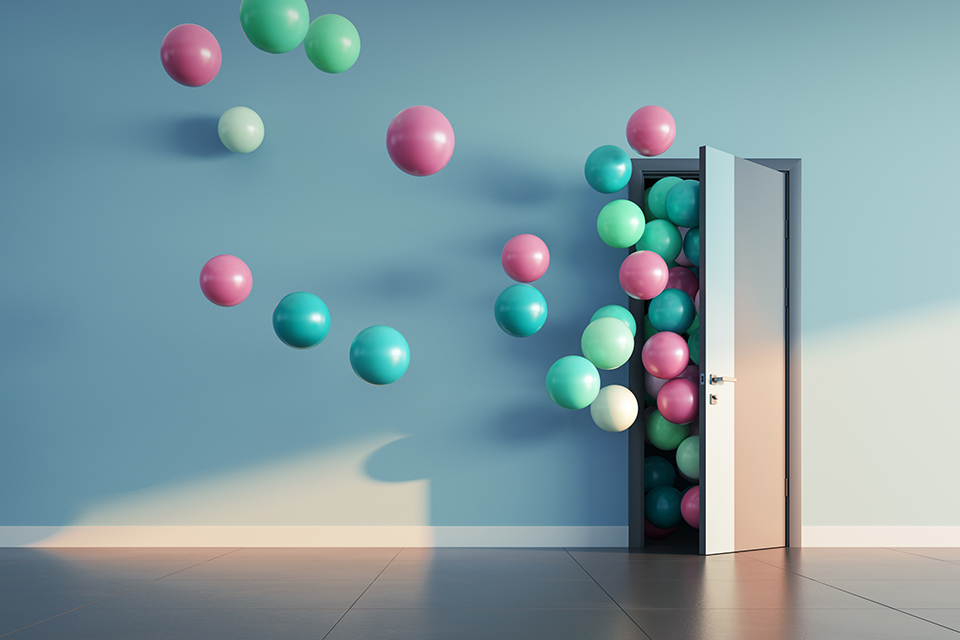 balonger svävar ut från en öppen dörr.jpg