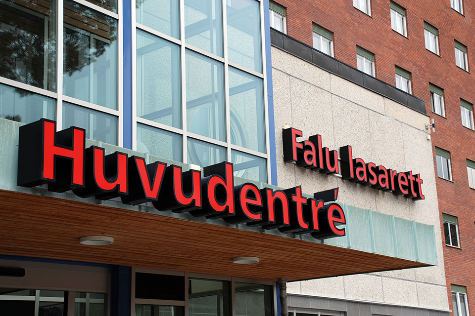 Bild På Entren Till Falu Lasarett