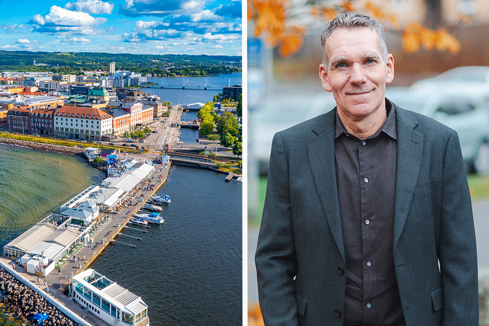 Bild På Per Wikström Och Centrala Jönköping