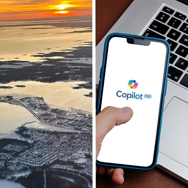 Umeå Ovanifrån Och Copilot