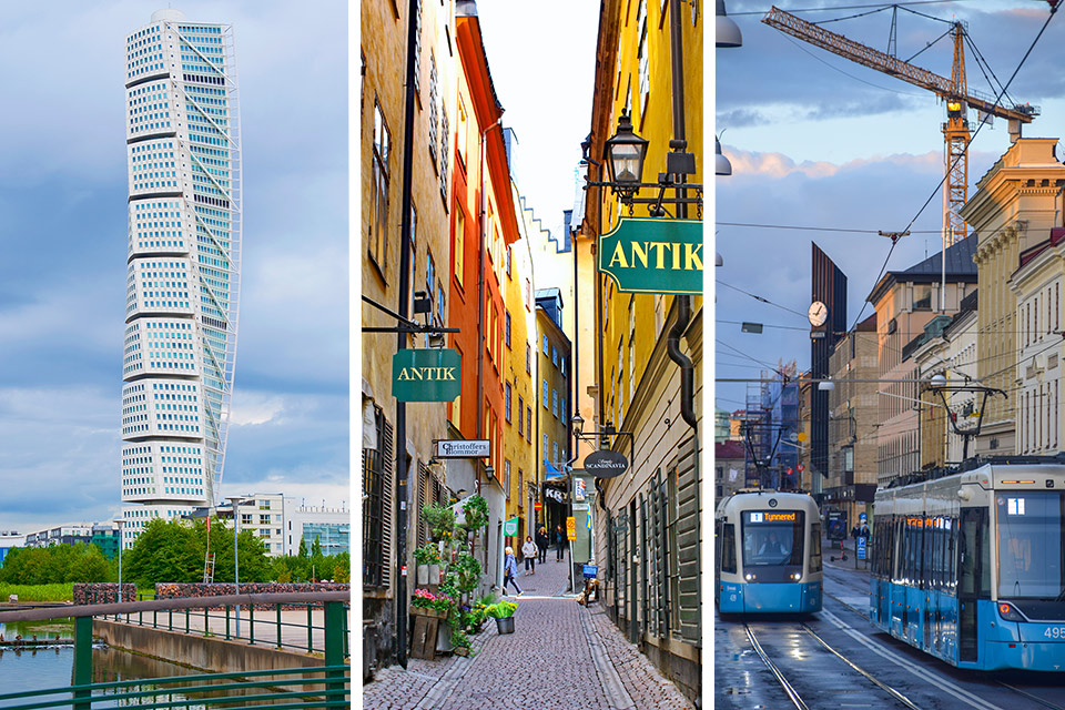 Turning Torso Gamla Stan Och Göteborgs Spårvagnar